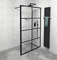 gelco Cure Black inloopdouche 140x200cm 8mm glas anti-kalk
