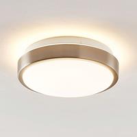 Lindby Camille LED-Sensor-Deckenlampe Ø26cm nickel