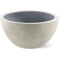 lucalifestyle Grigio plantenbak Low Egg pot M antiek wit betonlook