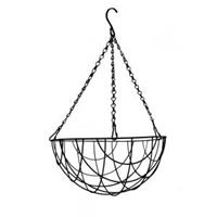 Hanging basket zwart gecoat - Hanging basket Ø 30 cm