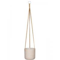 potterypots Pottery pots Rough Eco-line S 15x15 cm Charlie Grey Washed hangpot