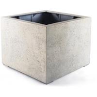 lucalifestyle Grigio plantenbak Low Cube L antiek wit betonlook