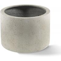 lucalifestyle Grigio plantenbak Cylinder M antiek wit betonlook
