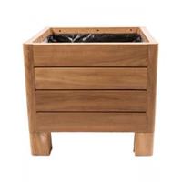 plantenwinkel.nl Houten plantenbak square S 50x50x45 cm naturel