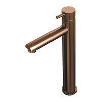 brauer Copper Edition wastafelmengkraan verhoogd, tbv opbouwkom energy-saving handgreep 5 Koper Geborsteld PVD