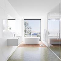 Mondiaz LAGOM 110cm badmeubel solid surface urban 1 lade Wastafel cloud rechts 1 kraangat M64115UBM1M35147R