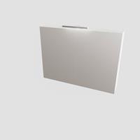 Mondiaz CUBB spiegelkast 100x70x16cm kleur carrara met 2 deuren PC75341633