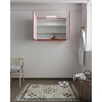 Mondiaz CUBB spiegelkast 100x70x18cm kleur fire met 2 deuren NV76341205