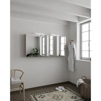 Mondiaz CUBB spiegelkast 150x70x16cm kleur smoke met 3 deuren NV76341914