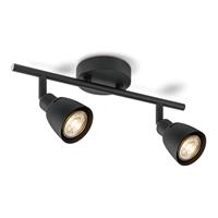 Home sweet home LED opbouwspot Aka 2 lichts â†” 32,5 cm - zwart