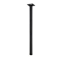Furniture Legs Europe Ronde zwarte meubelpoot 70 cm