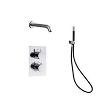 saniclear Talpa Pro thermostatische inbouw badkraan met handdouche chroom