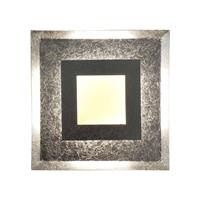 Eco-Light LED wandlamp Window, 32x32 cm, zilver