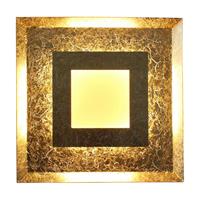 Eco-Light LED-Wandleuchte Window, 39x39 cm, gold