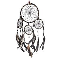 Spiru Dromenvanger Zwart met Veren (15 x 40 cm)