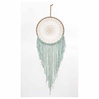 Spiru Dromenvanger Macramé Crème-Turquoise