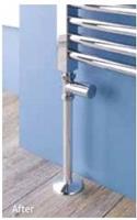 eastbrook Pipes verdekking radiatorbuis 20cm met rozet chroom