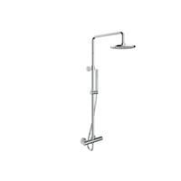 Fortifura Calvi Regendoucheset - thermostatisch - 25cm hoofddouche - staafhanddouche - chroom SW377818
