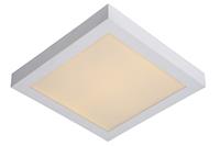 LED Deckenleuchte Brice in Weiß 30W 3000K 1186lm IP44 300mm eckig - LUCIDE