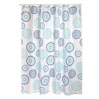 MSV douchegordijn Dots blauw 180cm