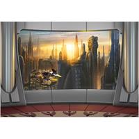 Fotobehang Star Wars coruscant vieuw