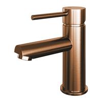 Brauer Copper Edition Wastafelmengkraan laag model standaardgreep ColdStart PVD 5-GK-001