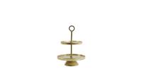 Light & Living Etagere 2 laags Ø24x37 cm LUTEK goud