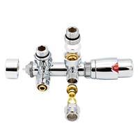 sanigoods thermostatische radiatorkraan haaks 1/2x16 M30 chroom