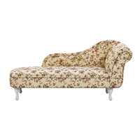 Beliani Chaise longue bloemenprint linkszijdig NIMES