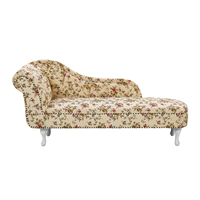 Beliani Chaise longue bloemenprint rechtszijdig NIMES