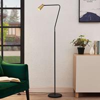 Lucande Angelina vloerlamp, messing-goud