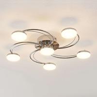 Lindby Rouven LED-Deckenleuchte, Spiralform, 6-fl.