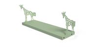 Kids Giraffe - Boekenplank kinderkamer - Pastel Groen