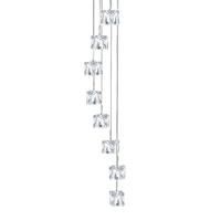 searchlightlighting Searchlight Ice Cube - led 8 Light Spiral Cluster Anhänger Chromglas