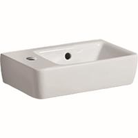 Geberit Renova Compact wastafel compact met kraangat rechts met overloop 50x25x15cm wit 276250000