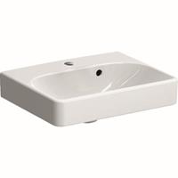 Geberit Smyle fontein 45cm 1 kraangat met overloop wit 500.222.01.1