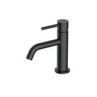 Fortifura Calvi Slim Wastafelkraan - 17.4cm - opbouw - mat zwart SW377835