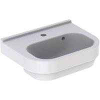 300 basic wastafel 50cm 1 kraangat met overloop wit s8300100000g