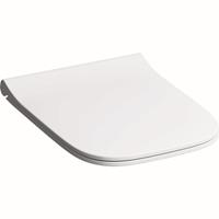Keramag Smyle WC-Sitz Slim mit Deckel, Sandwich, antibakteriell, weiß, mit Absenkautomatik - 500.240.01.1