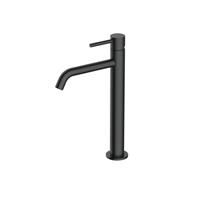 Fortifura Calvi Slim Wastafelkraan - 32cm - verhoogd - opbouw - mat zwart SW377836