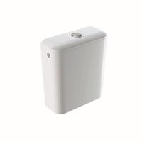 Geberit iCon Square duoblokreservoir 42,5x37,5cm m. zij- of onderaansluiting wit 228950000
