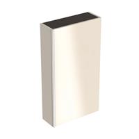 keramag Geberit Acanto Hängeschrank flach 500639, 450x820x174mm, Farbe (Front/Korpus): Glas Sand / Sand matt lackiert - 500.639.JL.2