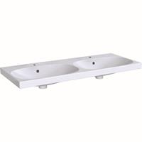 Acanto wastafel 120cm 2 kraangaten met overloop wit 500.627.01.2