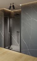 riho Lucid GD104 douchedeur 120x200cm matzwart