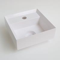 INK Vice Fontein - 27x27x9cm - 1 kraangat - polystone wit glans 3404220