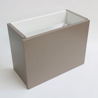 Toiletmeubel INK Versus Fontein Onderkast 36x18x27cm MDF Gelakt Mat Taupe Greeploos