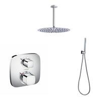 hansgrohe Ecostat E inbouw doucheset met 20cm douchekop en plafondarm chroom