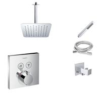 hansgrohe Shower Select inbouw doucheset met 20cm douchekop en plafondarm chroom