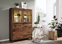 Vitrine Wildeiche 13x4x148 Tabacco brown geölt VILLANDERS #32