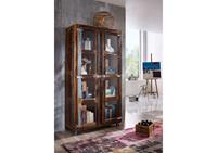 Vitrine Altholz 1x4x18 mehrfarbig lackiert FREEZY #3